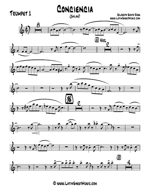 salsa sheet music|salsa trumpet sheet music.